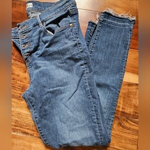 LOFT Dark Blue Skinny Jeans